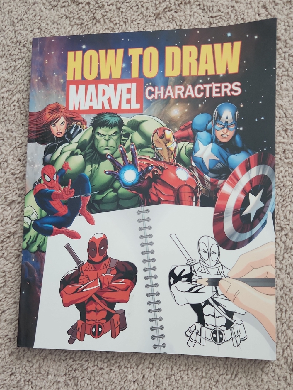 How to Draw Marvel Characters Coloring & Sketch Book - Red, Blue, Green